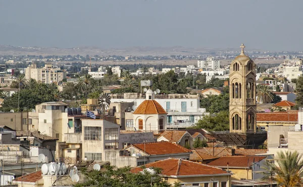 Blick von oben auf die Altstadt von Nikosia — Stockfoto