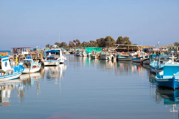 Stock image Small fishing boats in the harbour