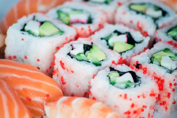 California maki sushi a zblízka — Stock fotografie