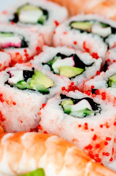 stock image Sushi - traditional Japanese food.