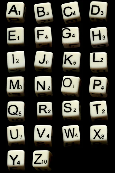 Buchstabenwürfel — Stockfoto