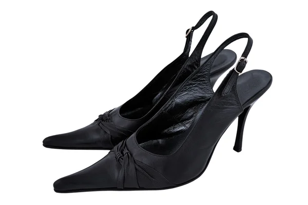 Zwarte Damesschoenen — Stockfoto
