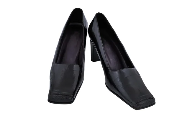 Sapatos pretos senhoras — Fotografia de Stock