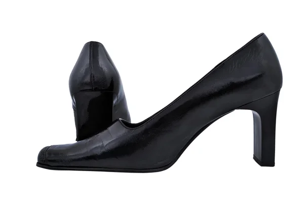 Zwarte Damesschoenen — Stockfoto