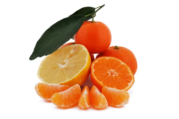 Mandarinas y limón —  Fotos de Stock