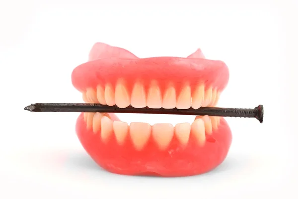 Takma diş ve tırnak — Stok fotoğraf