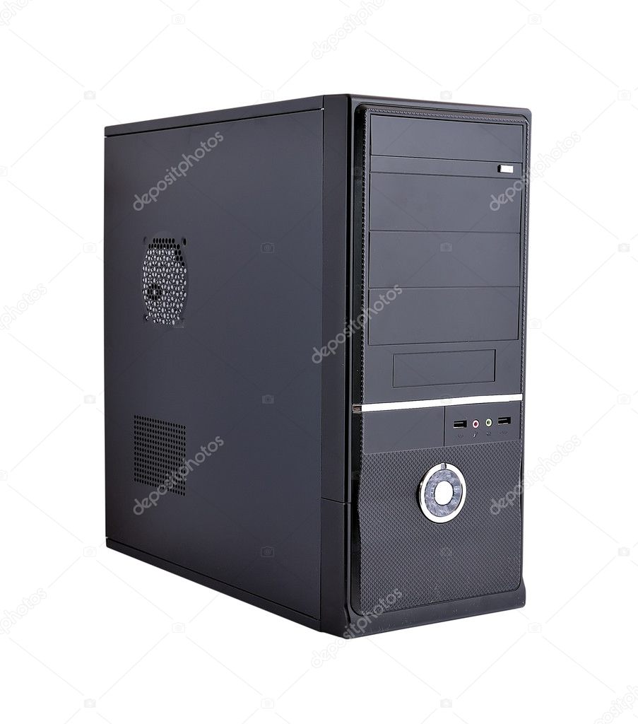 Computer System Unit White Background Stock Photo by ©vetkit 4725814