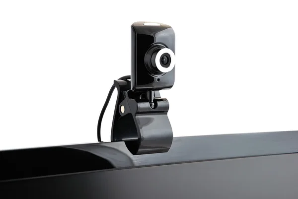 Webcam Stand Auf Weißem Hintergrund — Stockfoto