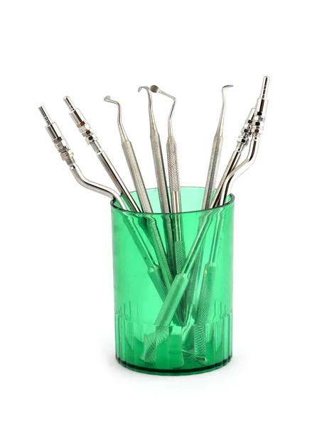 Tools Sinus Lifting Green Glass — Stock Photo, Image