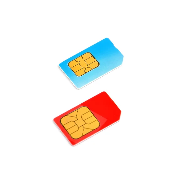 Dos tarjetas SIM —  Fotos de Stock