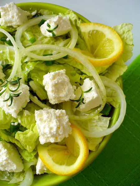 Salad with goat cheese — Stock Photo, Image