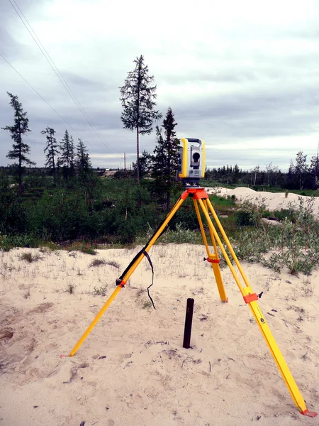 stock image Survey station