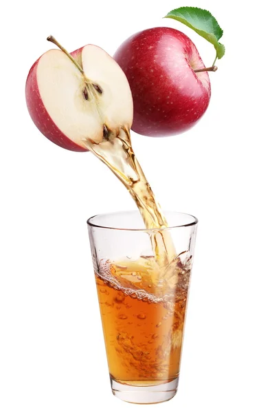 Świeżego soku jabłkowego. — Zdjęcie stockowe
