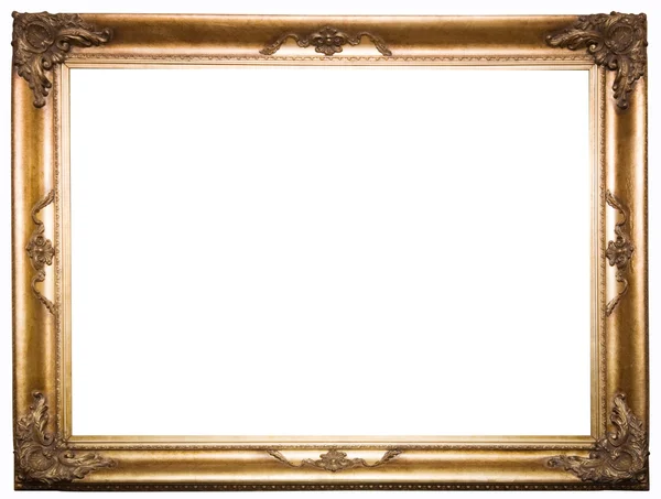 Beautiful old frame isolated on a white. — Stock Photo, Image