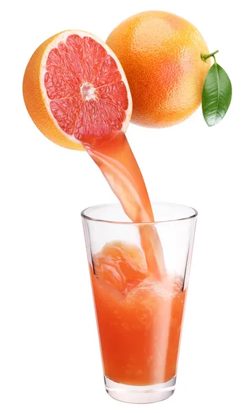 Frischer Grapefruitsaft. — Stockfoto