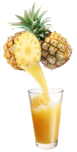 Свежий ананасовый сок . — стоковое фото