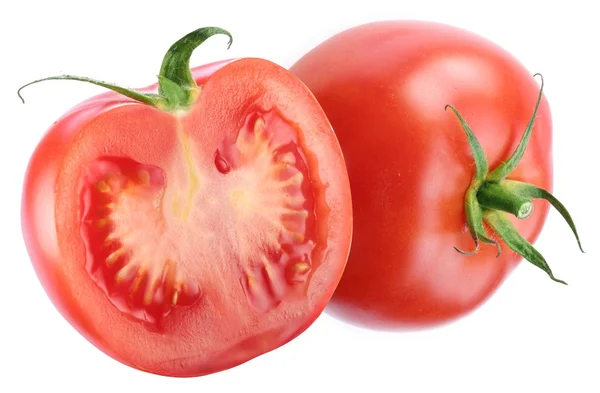 Tomate et moitié d'une . — Photo