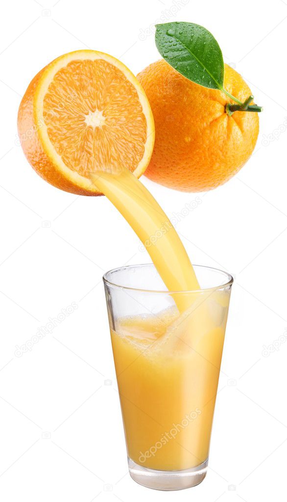 Fresh orange juice.