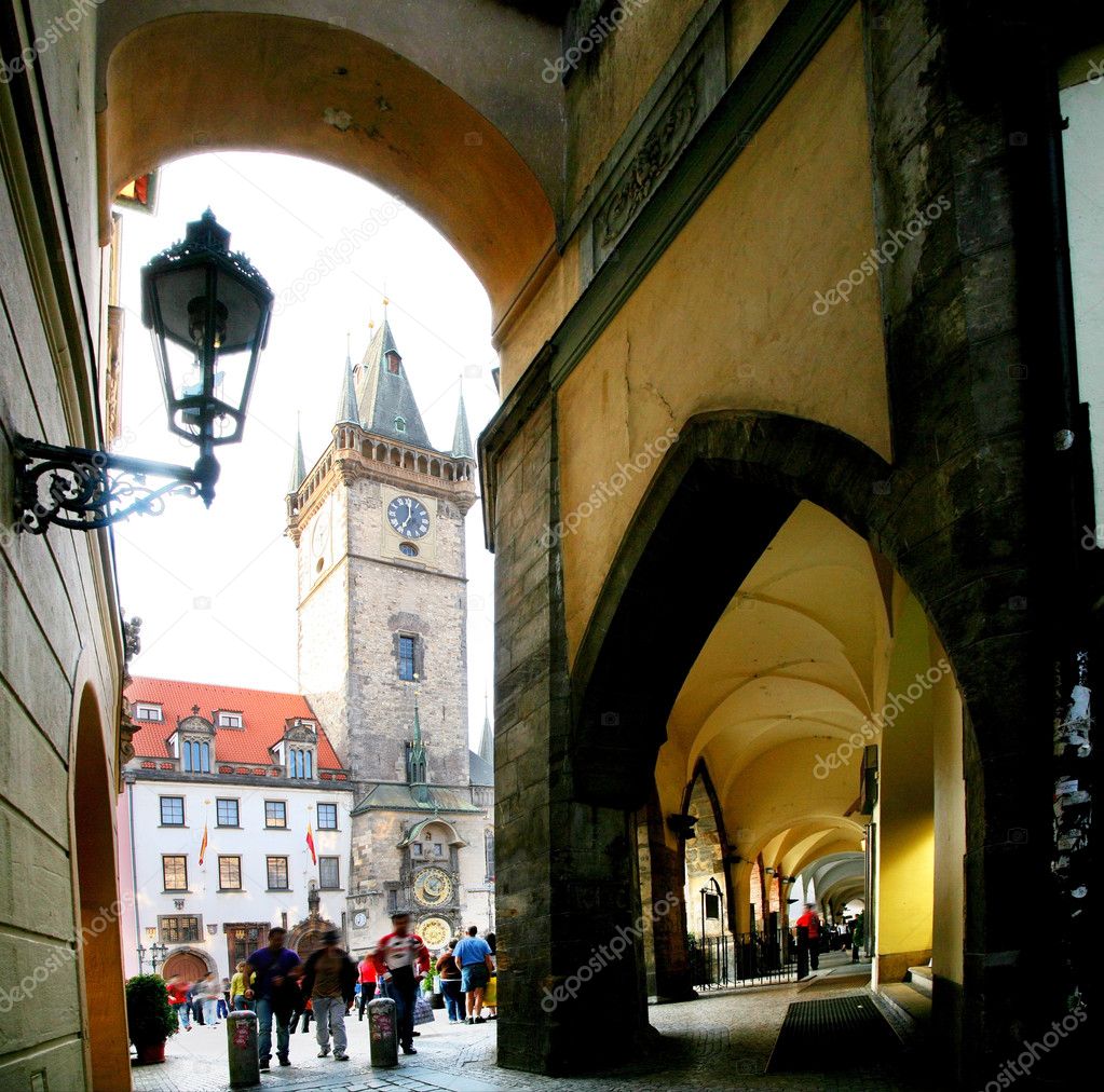 Prague. On stree of old town.