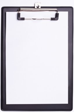 Black clipboard on a white background. clipart