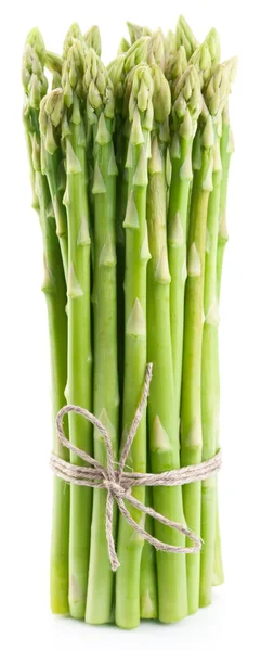 stock image Sheaf of asparagus on a white background.