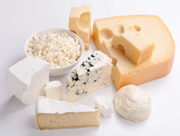 Různé druhy sýrů. — Stock fotografie