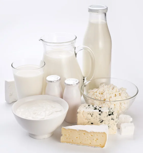 Foto av mjölkprodukter. — Stockfoto