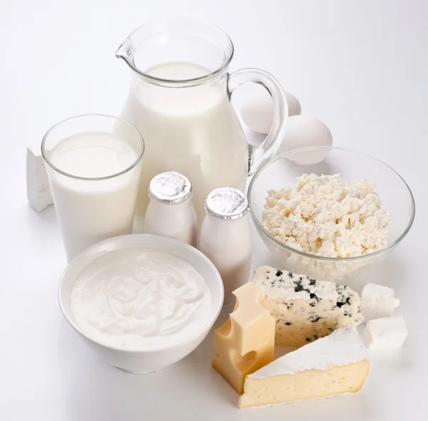 Fotografie z mléčných výrobků. — Stock fotografie