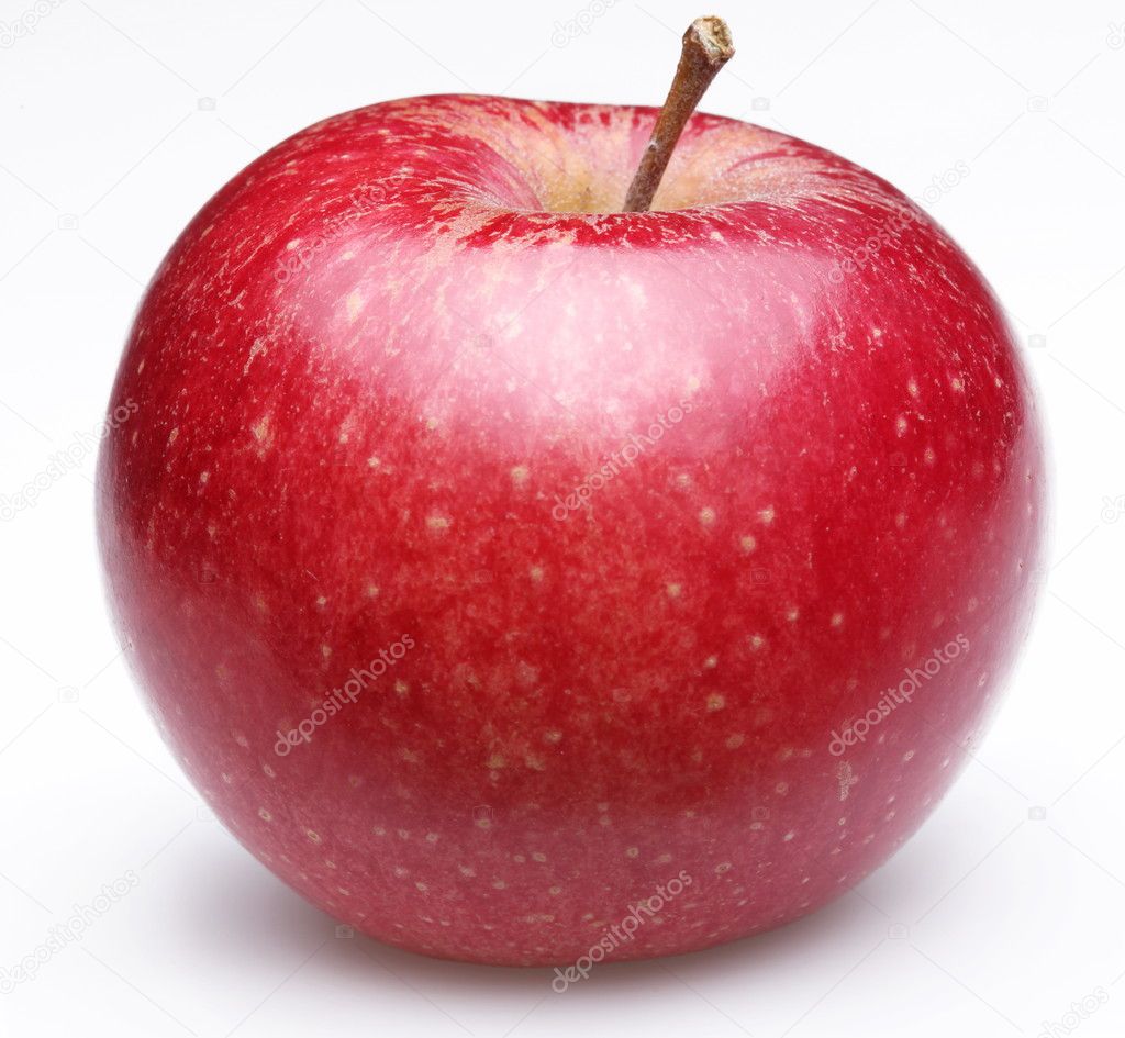 Ripe red apple.