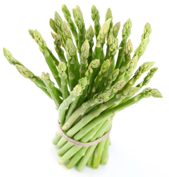 stock image Sheaf of asparagus on a white background.