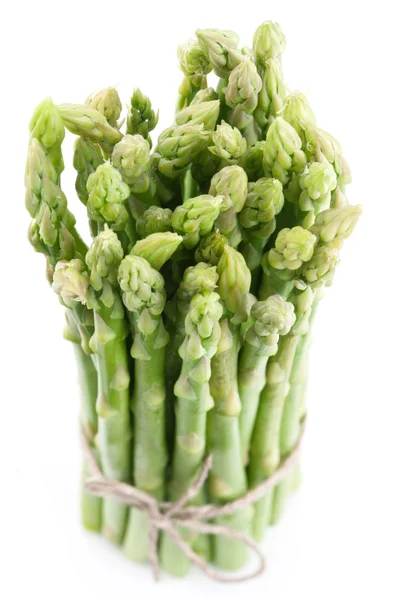 Foglia di asparagi su fondo bianco . — Foto Stock