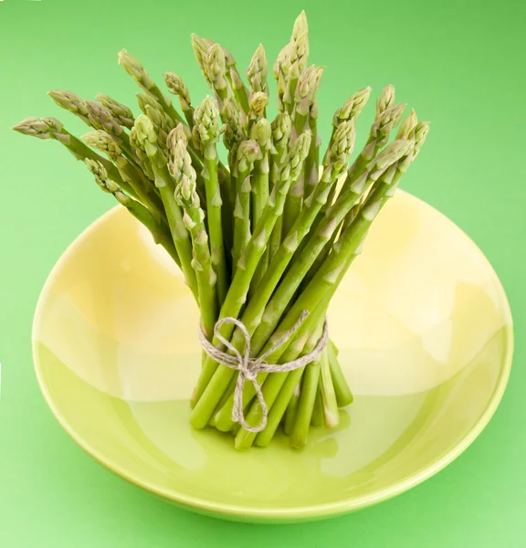 Sheaf Asparagus Green Background — Stock Photo, Image