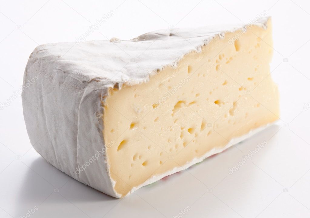 Piece of brie of cheese