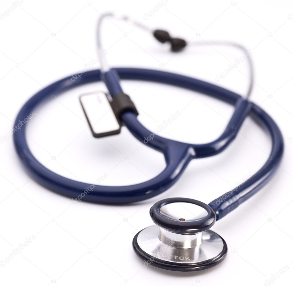 Medical stethoscope on a white background. — Stock Photo © Valentyn ...