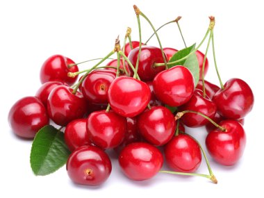 Image cherries on a white background clipart