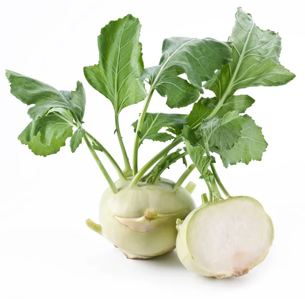 Το γογγύλι λάχανο σε λευκό φόντο — Φωτογραφία Αρχείου