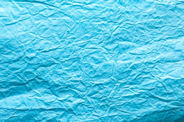 Buruşuk kağıt mavi görüntü dokusu. — Stok fotoğraf