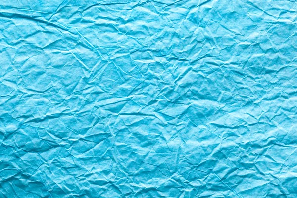 Buruşuk kağıt mavi görüntü dokusu. — Stok fotoğraf