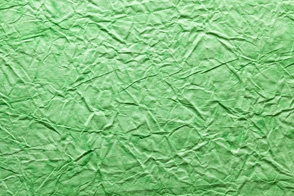 Texture image crumpled green paper. — Stock Photo, Image