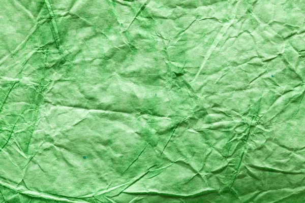 Textura imagem crumpled green paper . — Fotografia de Stock