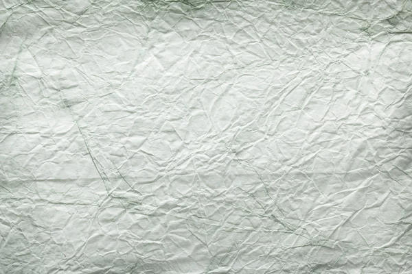 Textura imagen arrugada blanco - papel verde . — Foto de Stock