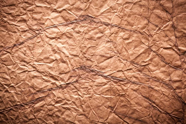 Tekstury obrazu zmięty papier brązowy. — Zdjęcie stockowe