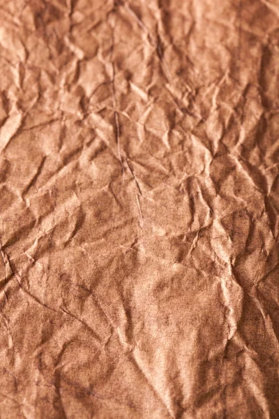 Buruşuk kahverengi kağıt dokusu görüntüsü. — Stok fotoğraf