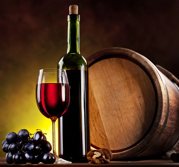 Zátiší s vínem — Stock fotografie