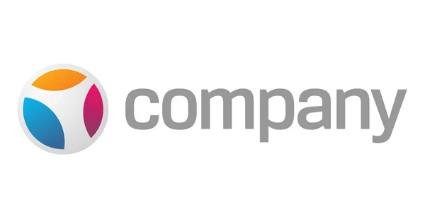 Progettazione Del Logo Aziendale Business Tecnologico — Vettoriale Stock