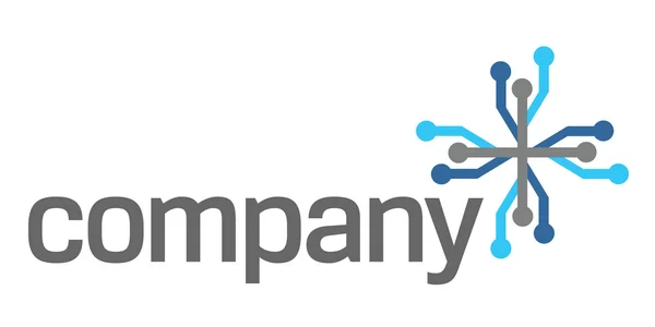 Logo technologie de connexion — Image vectorielle