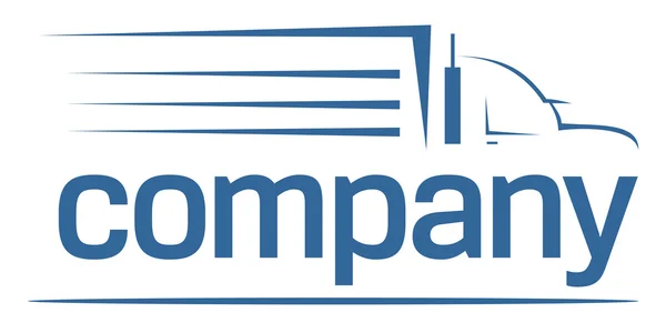 Logo transportasi mobil berat - Stok Vektor