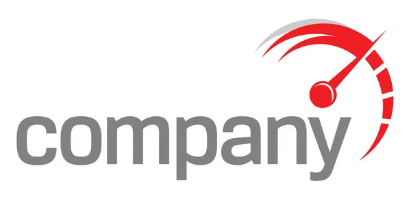 Logotipo do odómetro de aceleração rápida —  Vetores de Stock