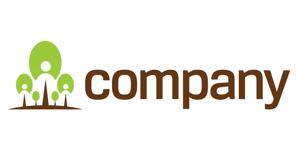 Creciente logotipo de la organización sin fines de lucro — Vector de stock