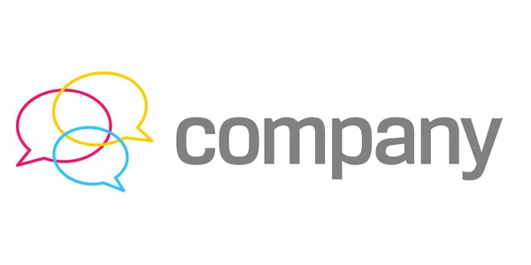 Logo Der Sozialen Kommunikation Für Unternehmen Oder Organisationen — Stockvektor